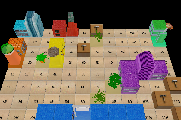 (3D Game Board) stock market game. (3D Game Board)