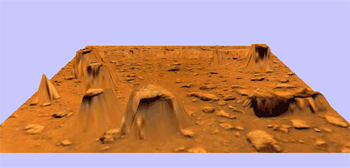 3d mars landscape