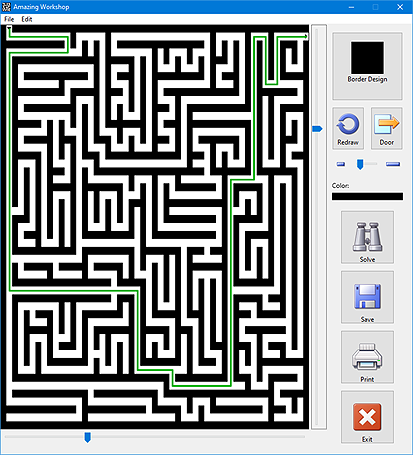 Solved Maze