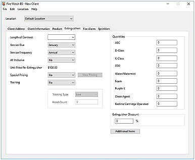 Fire Extinquisher Proposal Software