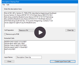 Metes and Bounds Deed Plotting Software Legal Description