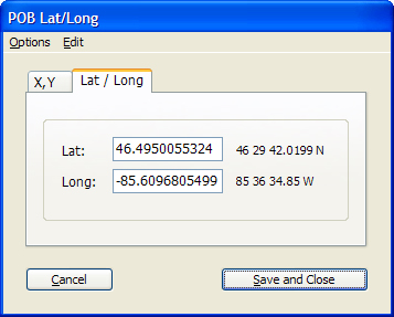 Metes and Bounds POB Lat/Long