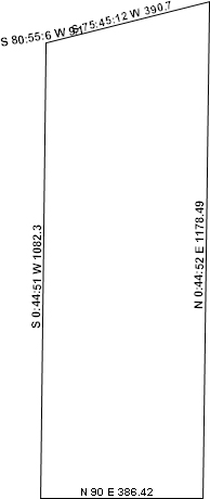 Metes and Bounds Lables