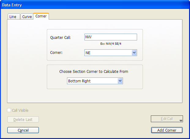 Deed Plotting Data Entry