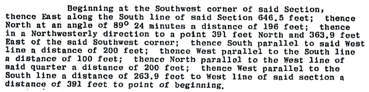 Deed Plotting Legal Description