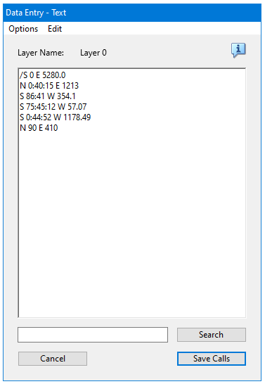 Deed Plotting Data Entry Layer 0
